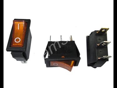 Переключатель (358) KCD3-101/N неон 12/220 (красный, зеленый, синий, желтый)