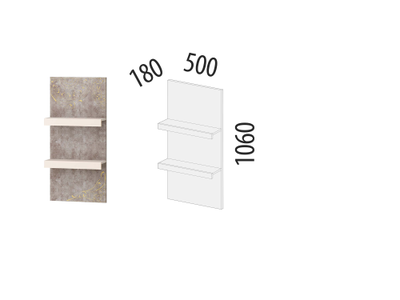 Полка навесная 66.25 Фреска