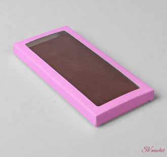 Коробка под плитку шоколада, розовая 17,1 х 8 х 1,4 см