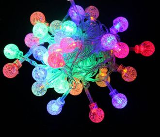 Гирлянда (цветные шарики с пызыриками) 4 метра
