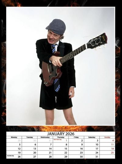 AC/DC Календарь 2026