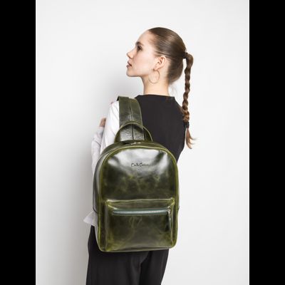 Женский кожаный рюкзак Albiate dark green (арт. 
3103-11)