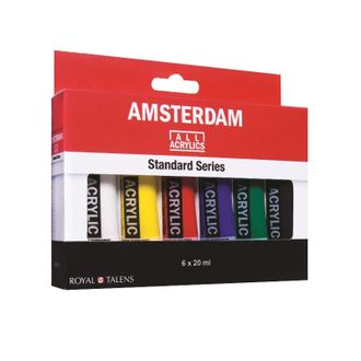 Краски акриловые Amsterdam Стандарт 6цвx20мл, 17820406