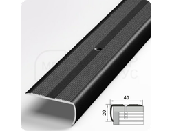 Порог угловой Лука ПУ 06.2700.15 Черный