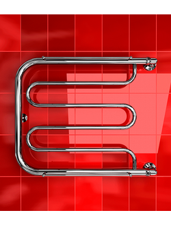 Полотенцесушитель ДВИН D 60x40 1"-1/2" С полкой Водяной