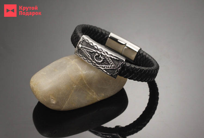 Браслет с масонской символикой «Adept»