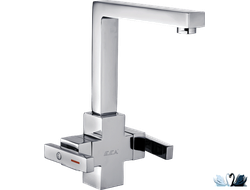 Смеситель ECA Elegant 102108579 для кухни, квадратный, двух рычажный