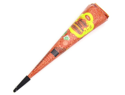 Хна для мехенди Golecha Colour Colour в конусе, оранжевая