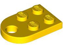 Plate, Modified 2 x 3 with Hole, Yellow (3176 / 317624 / 4141738 / 4188313)