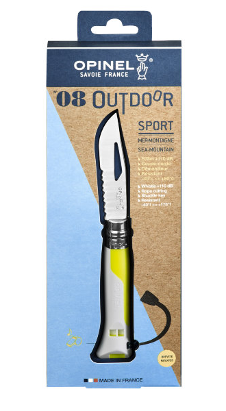 Нож Opinel №08 Outdoor Fluo Yellow