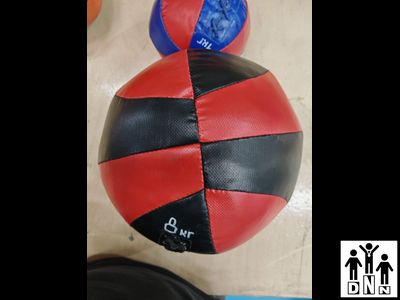 Мяч медбол 6кг из тента. Диаметр 26см DNN