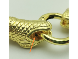 УЦЕНЕННЫЙ ТОВАР! КОЛПАЧОК-ЗАСТЁЖКА "АСПИД-1" - 10мм - ЯРКОЕ ЗОЛОТО