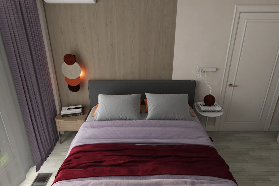 Дом 140 м. кв. Спальня 2 этаж.