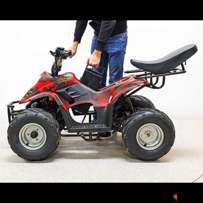 Квадроцикл GreenCamel Gobi K70 (12Ah 36V 800W R7 Дифференциал) Армейский красный