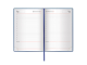 Ежедневник недатированный А5 (138х213 мм) BRAUBERG "Profile", балакрон, 136 л., синий, 123426