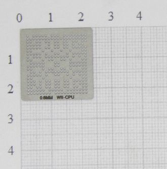 Трафарет BGA для реболлинга игровой консоли WII-CPU (новая модель) 0,6 мм