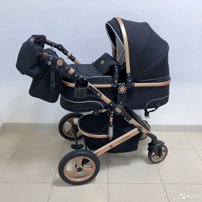 Детская коляска 3 в 1 Luxmom 518 Черный
