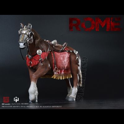 Боевой конь (лошадь) Генерала Римской империи - Коллекционная ФИГУРКА 1/6 scale animal model Imperial Legion - Imperial General (Horse) (HH18007) - HHModel x HaoYuTOYS