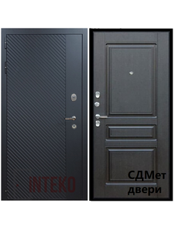 Входная дверь СПЕКТРА «Черный кварц» / Классика венге