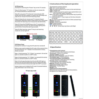 Пульт универсальный для Smart TV Орбита OT-DVC06 (USB, гироскоп, голос)