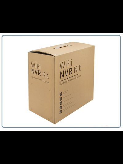 ST, комплект WiFi видеонаблюдения с 4 уличными видеокамерами Full HD, поддержка 1 HDD до 4 Тб