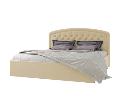 Кровать двуспальная MyCloud Вега с подъемным механизмом, бельевым ящиком, мягкое изголовье