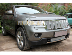 Защита радиатора Jeep Grand Cherokee (WK2) IV 2010-2013 chrome низ PREMIUM