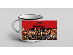 Кружка металлическая эмалированная RED DEAD REDEMPTION 2,РЕД ДЕАД РЕДЕМПТИОН 2  №7