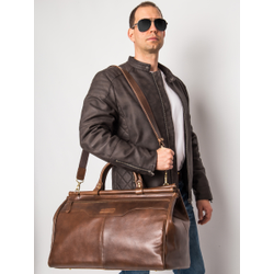 Кожаный саквояж Otranto Premium brown (арт. 4006-63)