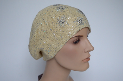 Демисезонный женский берет желтый Италия Вицио