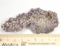 Халцедон фиолетовый виноградный, коллекционный образец, Индонезия (85*45*18 мм, 50 г) №35919