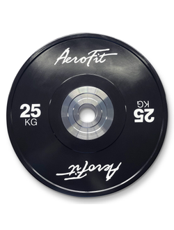 Aerofit AFBD 25кг Бамперные диски для кроссфита, черные