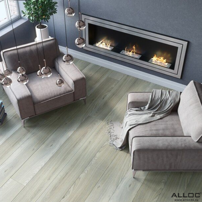 Декор ламината Alloc Grand Avenue КуДамм 8520 в интерьере гостиной