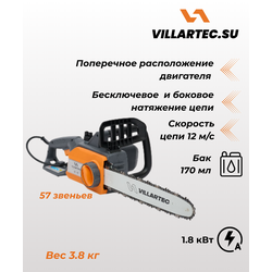 Электропила VILLARTEC SE 185