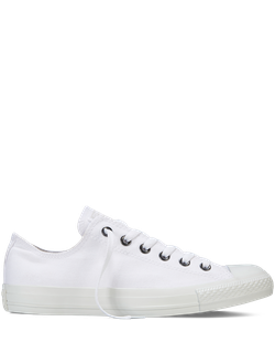 converse белые низкие mono white