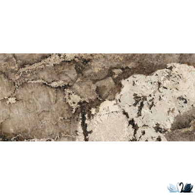 Керамогранит FMAX Milan Brown 6mm glossy 120x270 см серо - коричневый