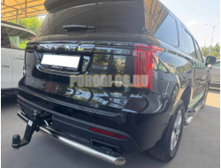 Защита заднего бампера Папа Тюнинг d60 для Haval H5 2024-