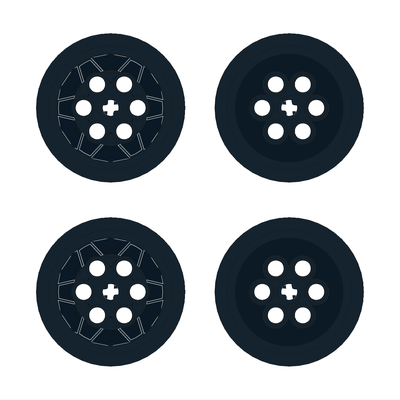 !АНАЛОГ! Wheels /  62' rims Black, BLACK (WHL5)