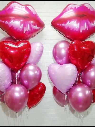 Сет воздушных шаров "Поцелуи"