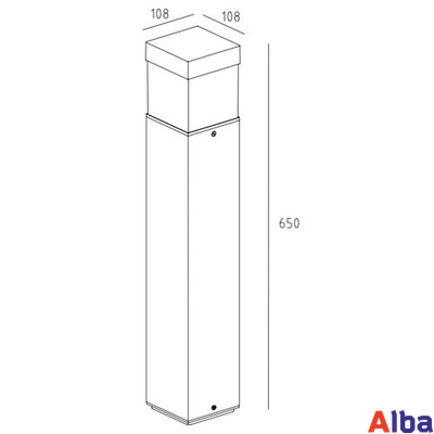 LED светильник садово-парковый 852-650