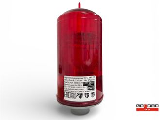 Заградительный огонь ЗОМ 48 LED>40кд, тип «В», 220V АC, IP65. Красный поликарбонат.