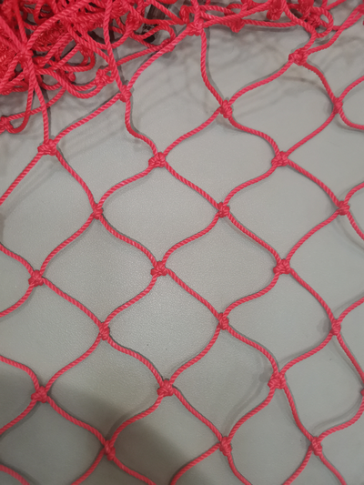 Сетка заградительная, яч. 40×40мм, Ø 2,2 мм, цвет красный, узловая 0,8х1,5 м.