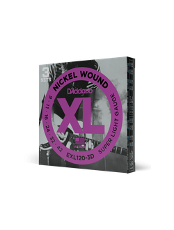 D'Addario EXL120-3D Nickel Wound