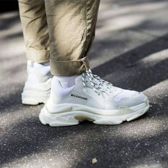 Balenciaga shoes triple s cheap white