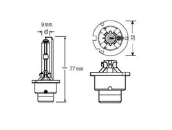 Ксеноновая лампа D2S Neolux NX2S Ксенарк, 1шт