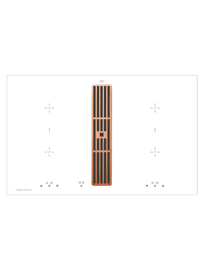 Индукционная варочная панель с вытяжкой Kuppersbusch KMI 8500.0 WR Copper