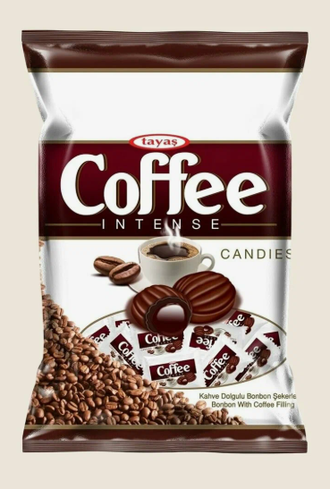 tyas карамельные кофейные конфеты, 170 гр