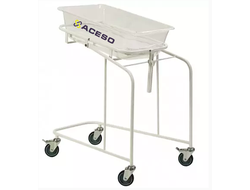 КТН-01-МСК Кровать-тележка для новорожденных с пластиковым кувезом, с подвижным ложем, в комплекте с