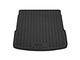 Коврик в багажник пластиковый (черный) для Audi Q5 (08-17)  (Борт 4см)