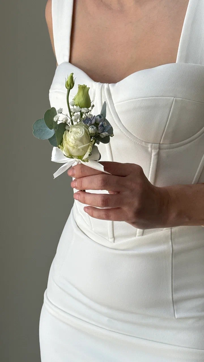 Букет невесты & Бутоньерка № 1324